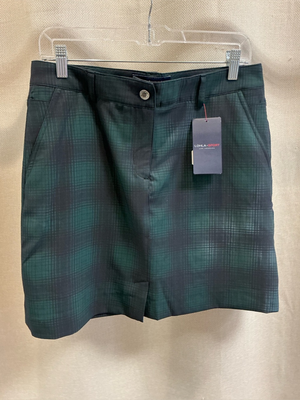 Lohla Sport the Vail Plaid Skort Pine